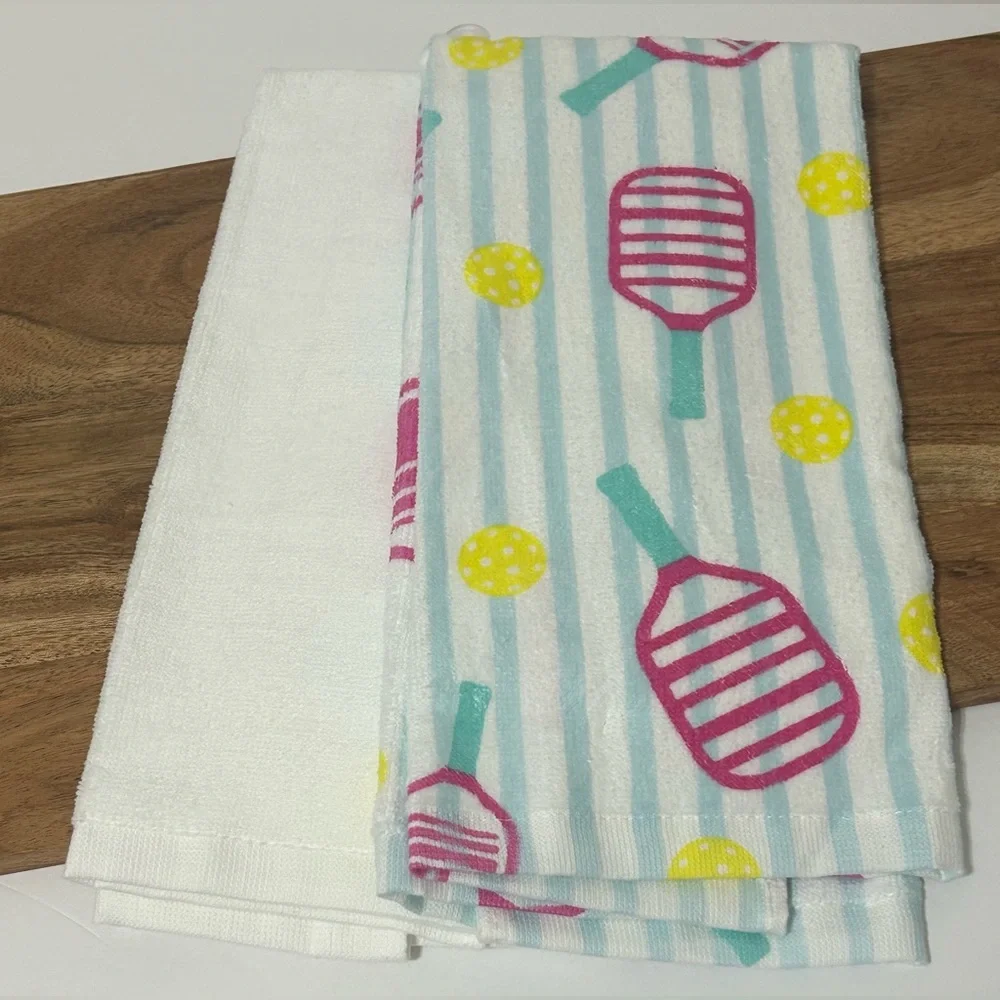 Hobby Lobby Cotton Dish Towels “Let’s Play Pickleball” Set of 2 NEW